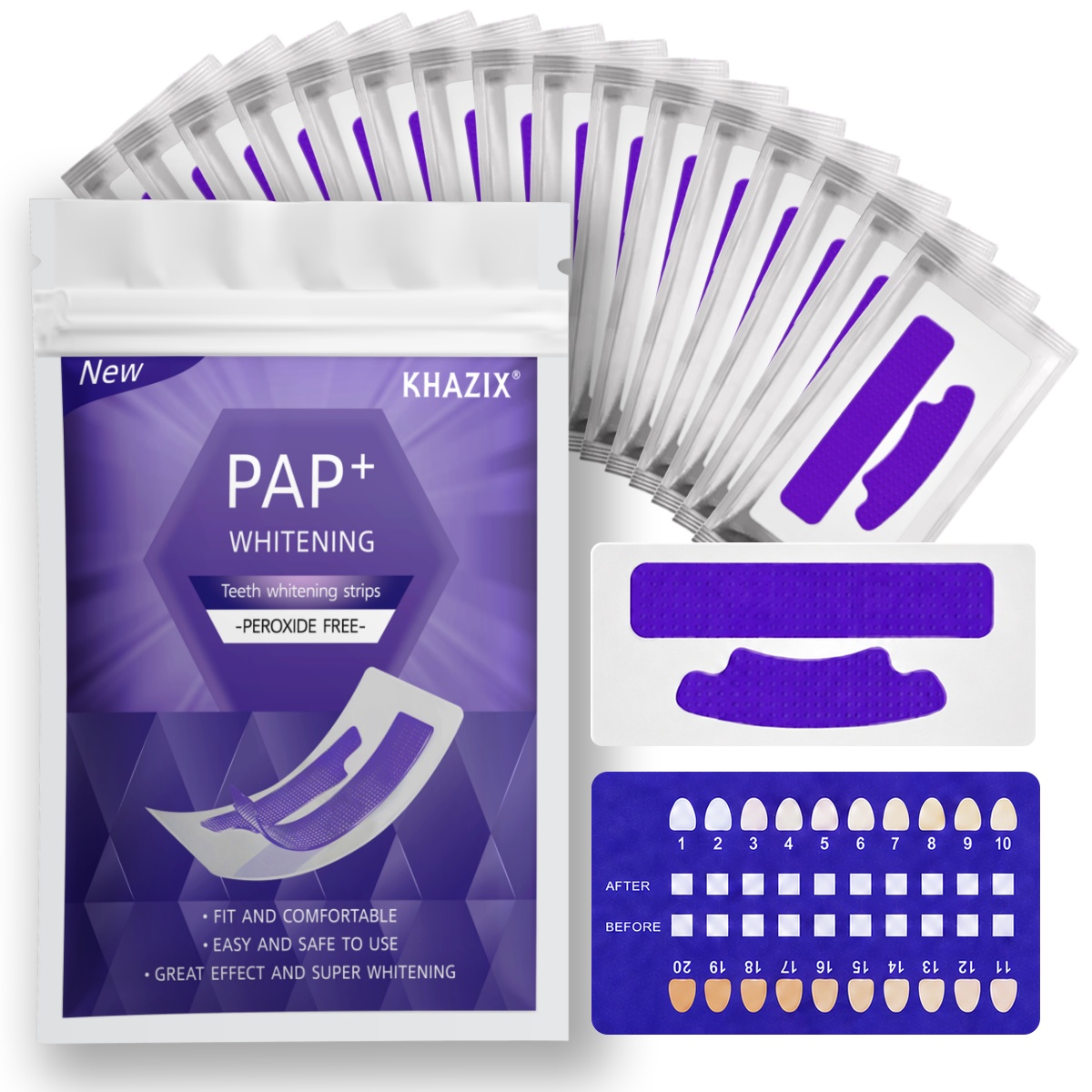 Teeth Whitening Street - 7 pairs Teeth Whitening Strips for