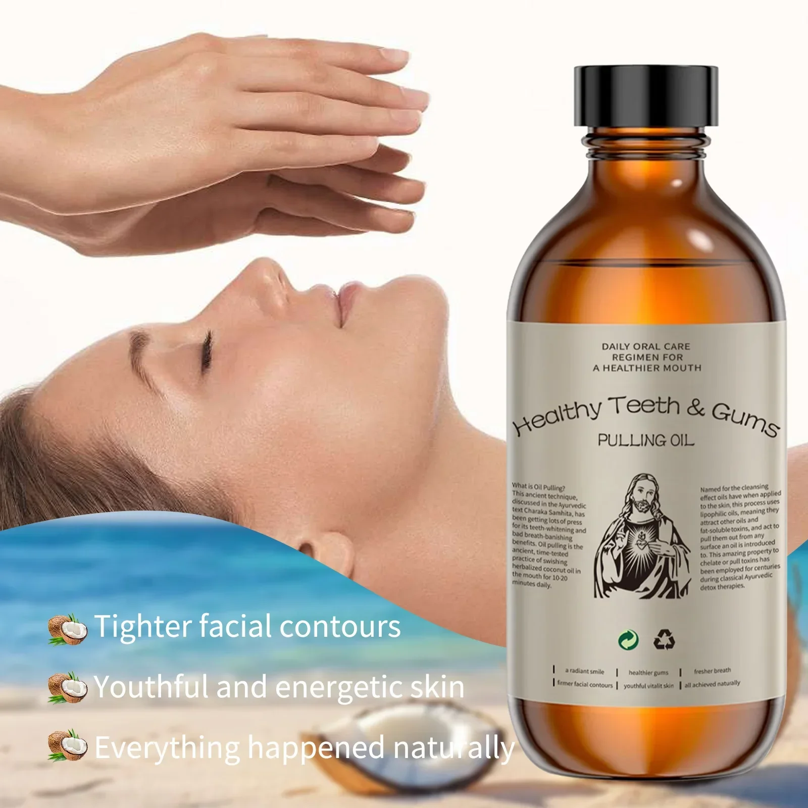 Coconut Pulling Oil Mouthwash  - Whitening Mouthwash 评论和价格