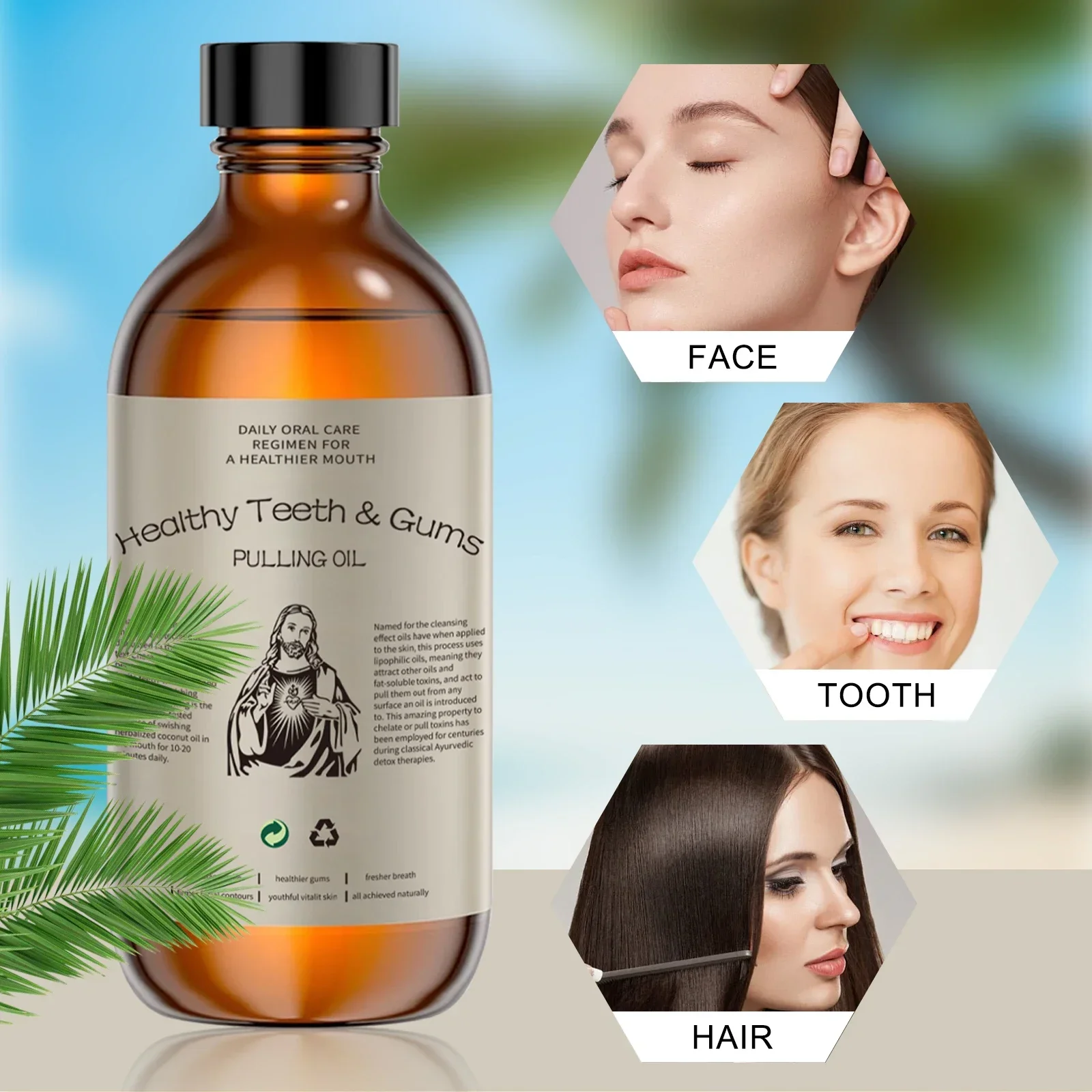 Coconut Pulling Oil Mouthwash  - Whitening Mouthwash 评论和价格