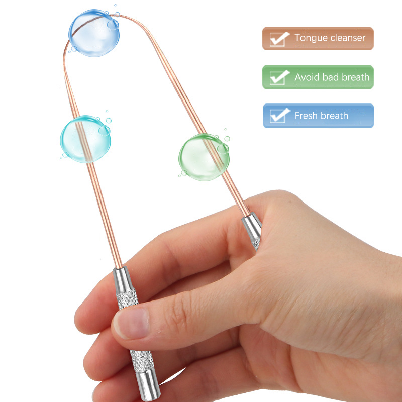 1PCS Copper Tongue Scraper Ora - Tongue Scraper Metal 评论和价格