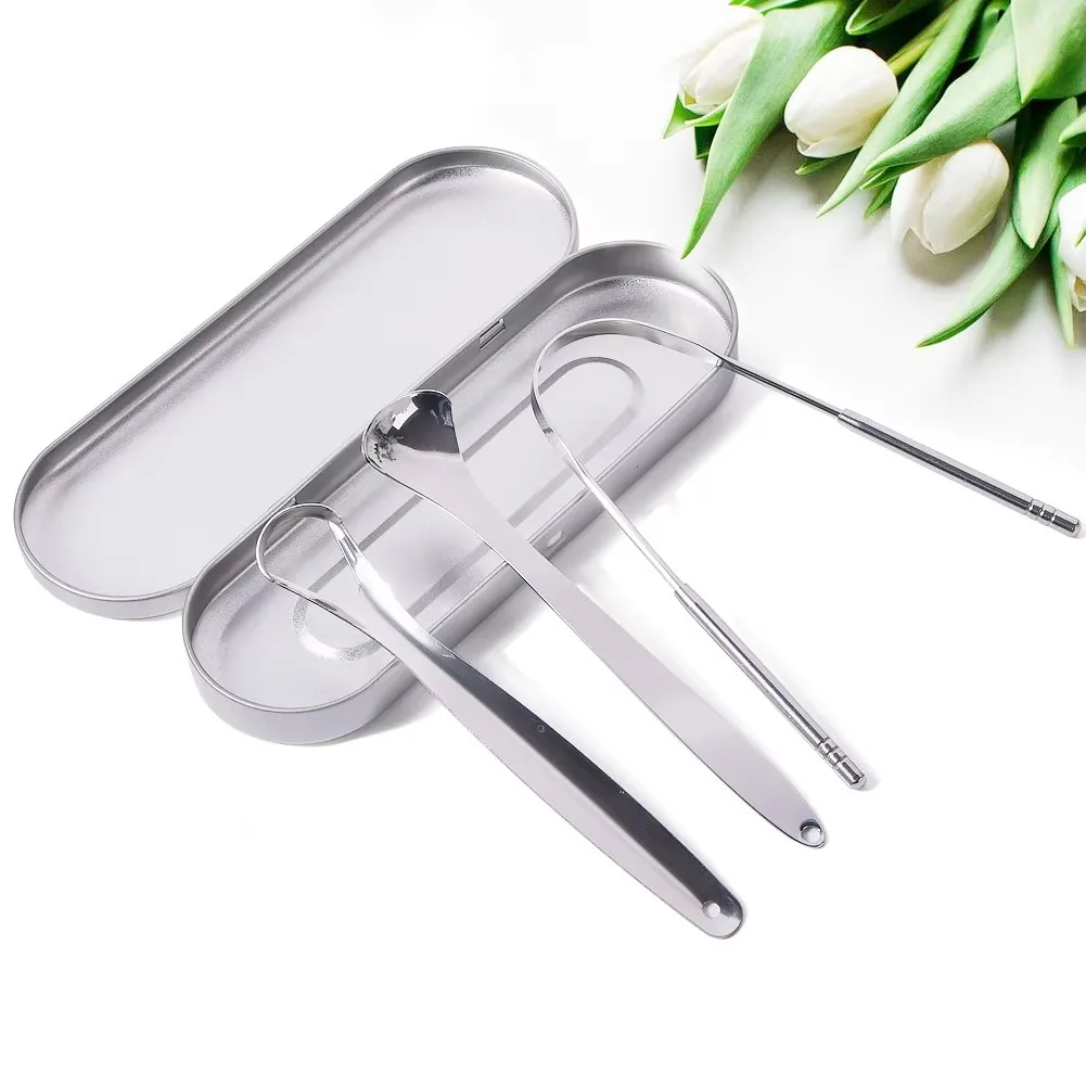 1/2/3/4pcs Tongue Scrapers for - Tongue Scraper Metal 评论和价格