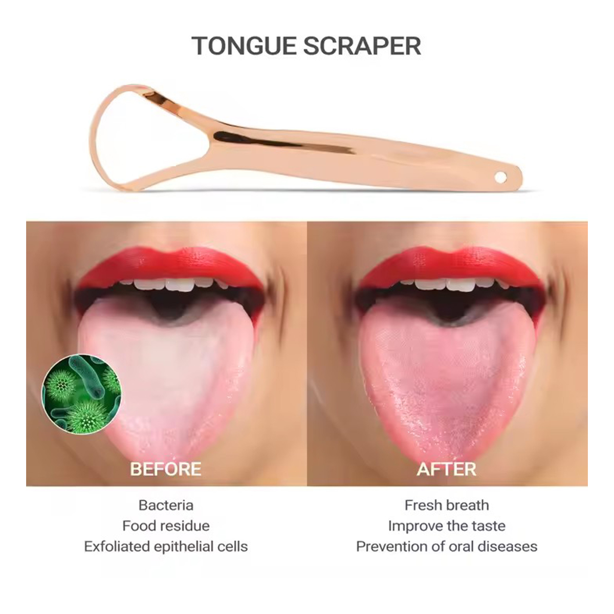1/2/3/4pcs Tongue Scrapers for - Tongue Scraper Metal 评论和价格
