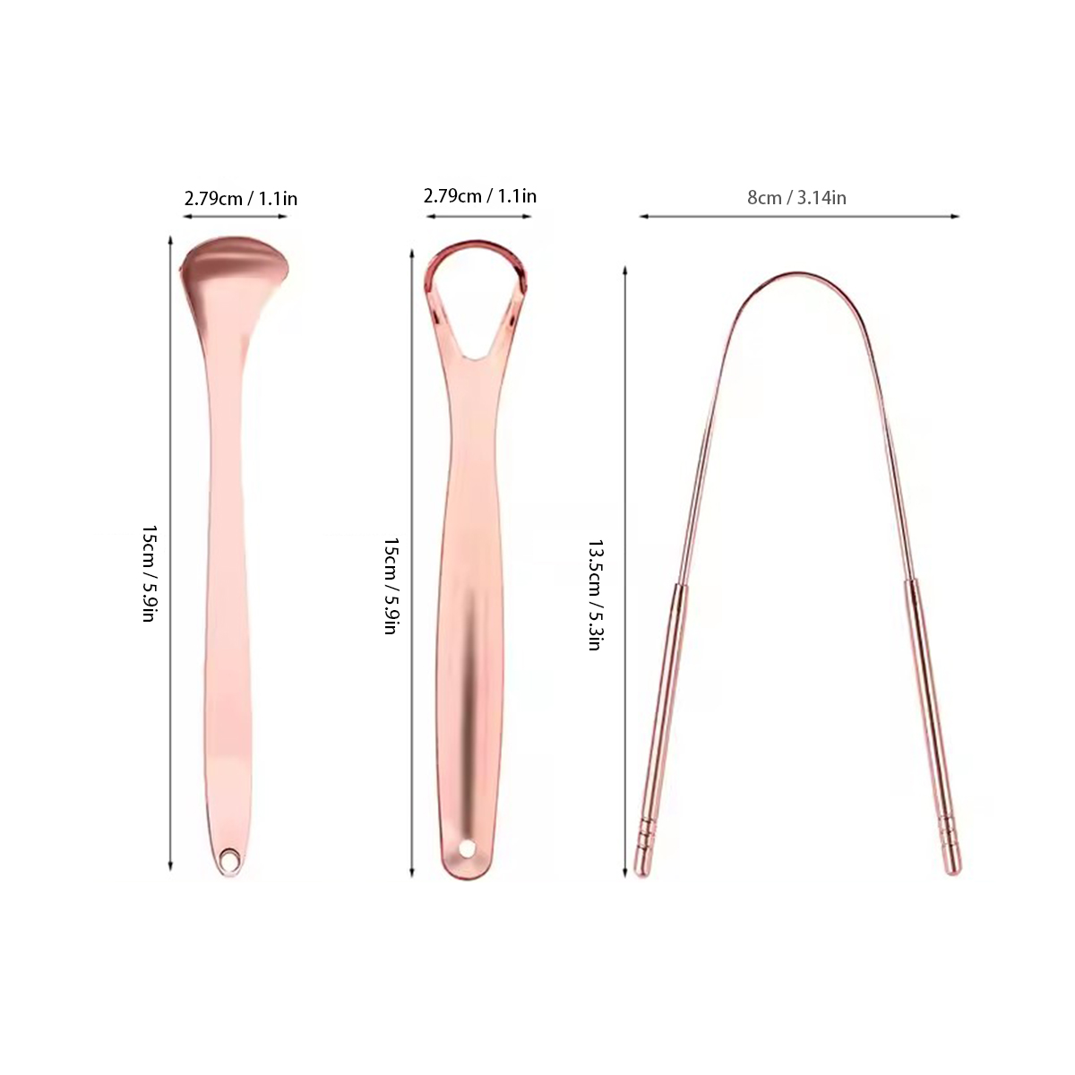 1/2/3/4pcs Tongue Scrapers for - Tongue Scraper Metal 评论和价格