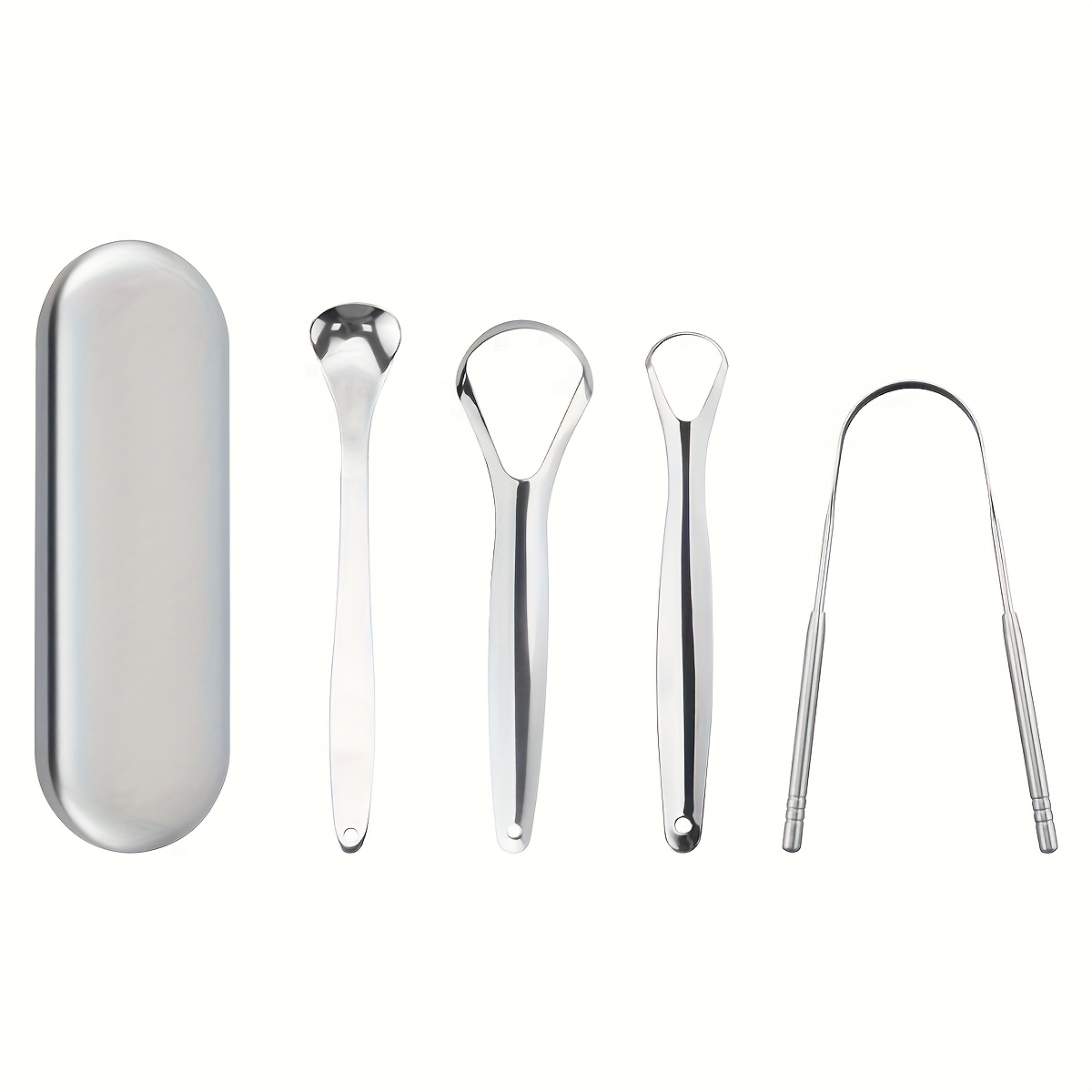 1/2/3/4pcs Tongue Scrapers for - Tongue Scraper Metal 评论和价格