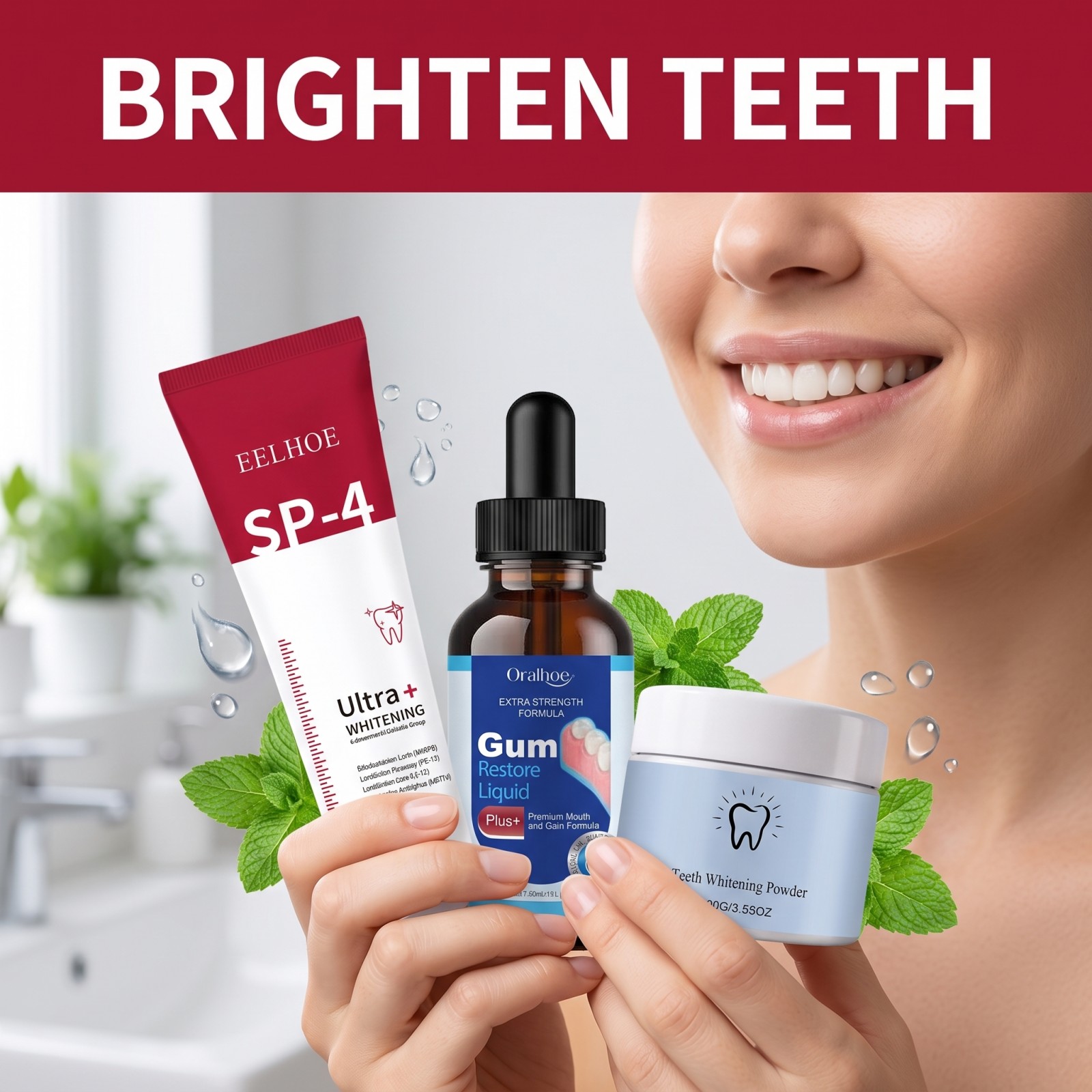 Oral Care Combo Set Whitening  - Whitening Mouthwash 评论和价格