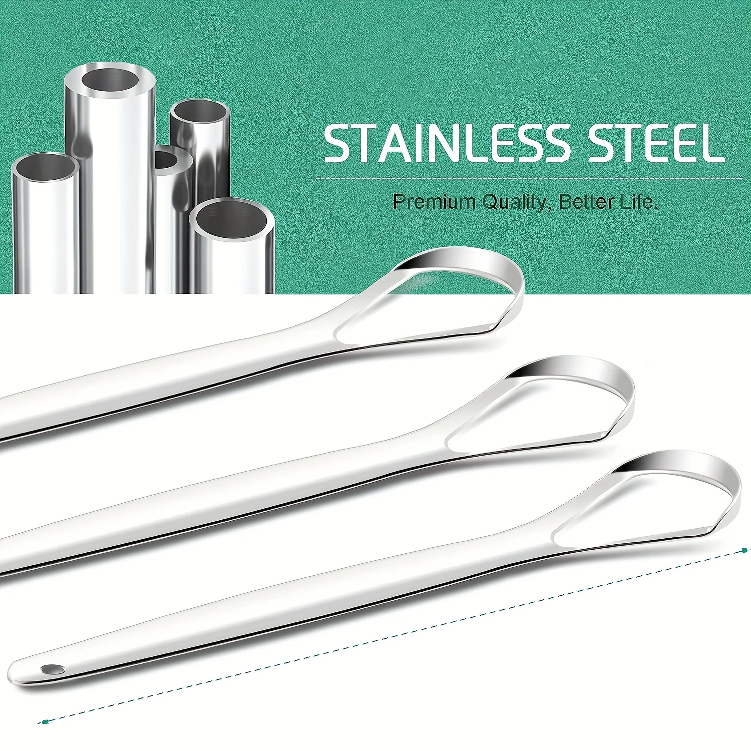 Metal Tongue Scraper Stainless - Tongue Scraper Metal 评论和价格