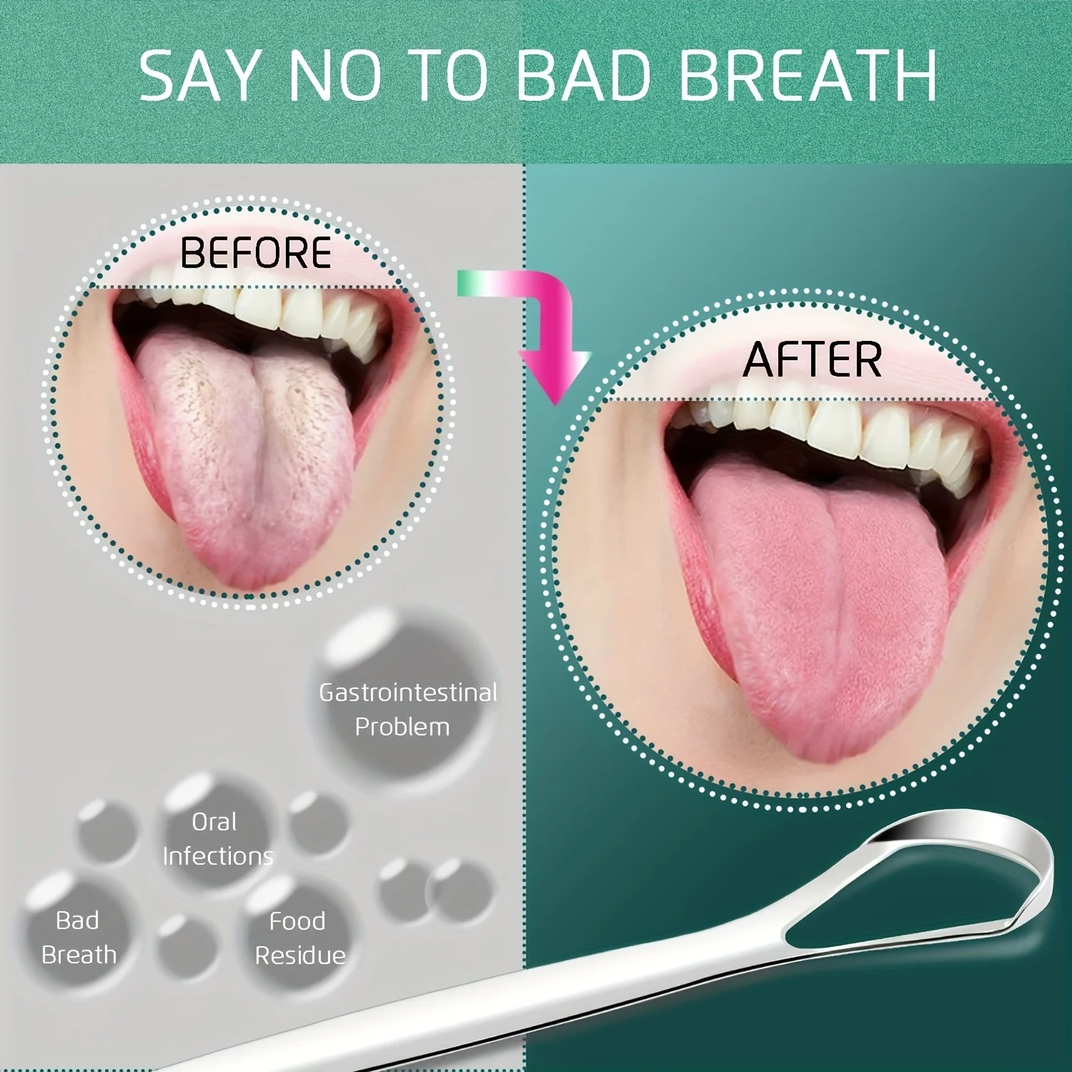 Metal Tongue Scraper Stainless - Tongue Scraper Metal 评论和价格