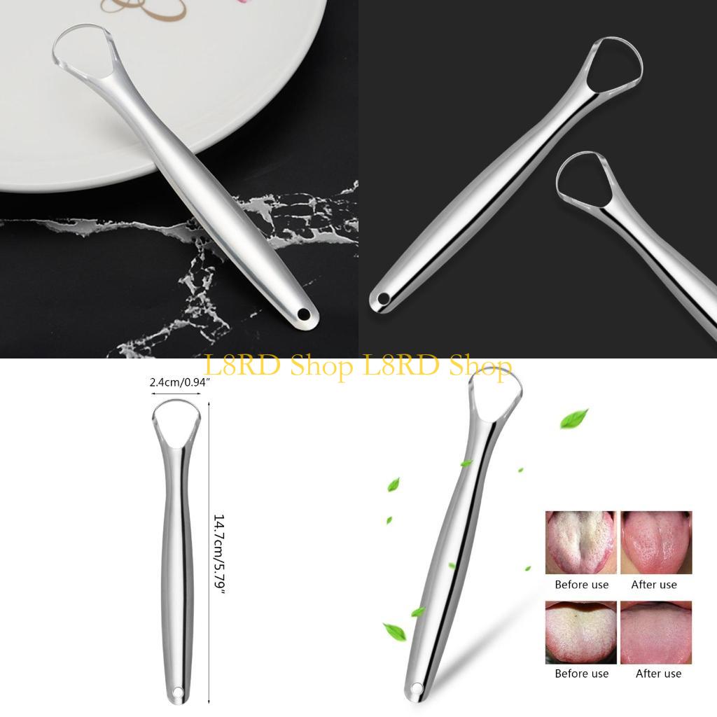L8RD Stainless Steel Tongue Sc - Tongue Scraper Metal 评论和价格