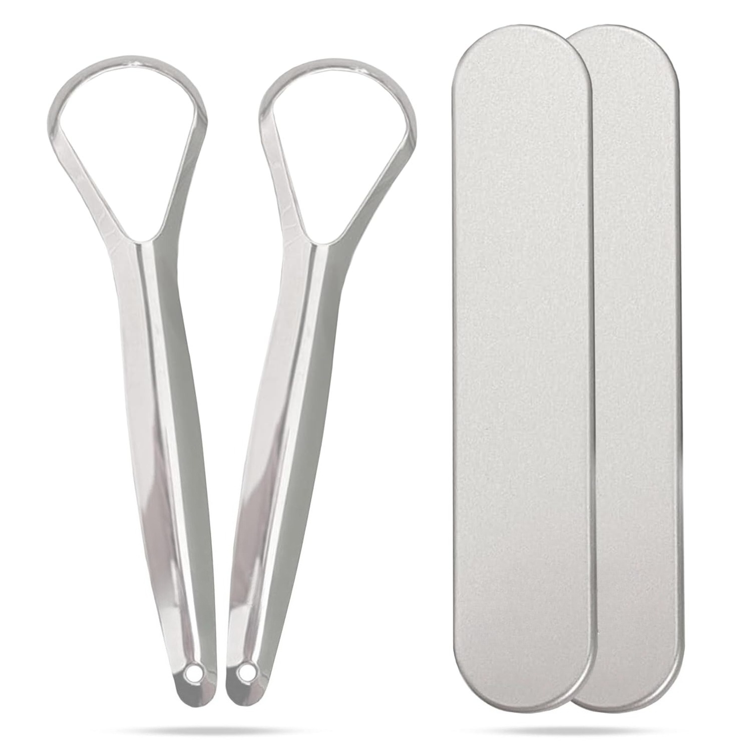 1/2pcs Stainless Steel Tongue  - Tongue Scraper Metal 评论和价格