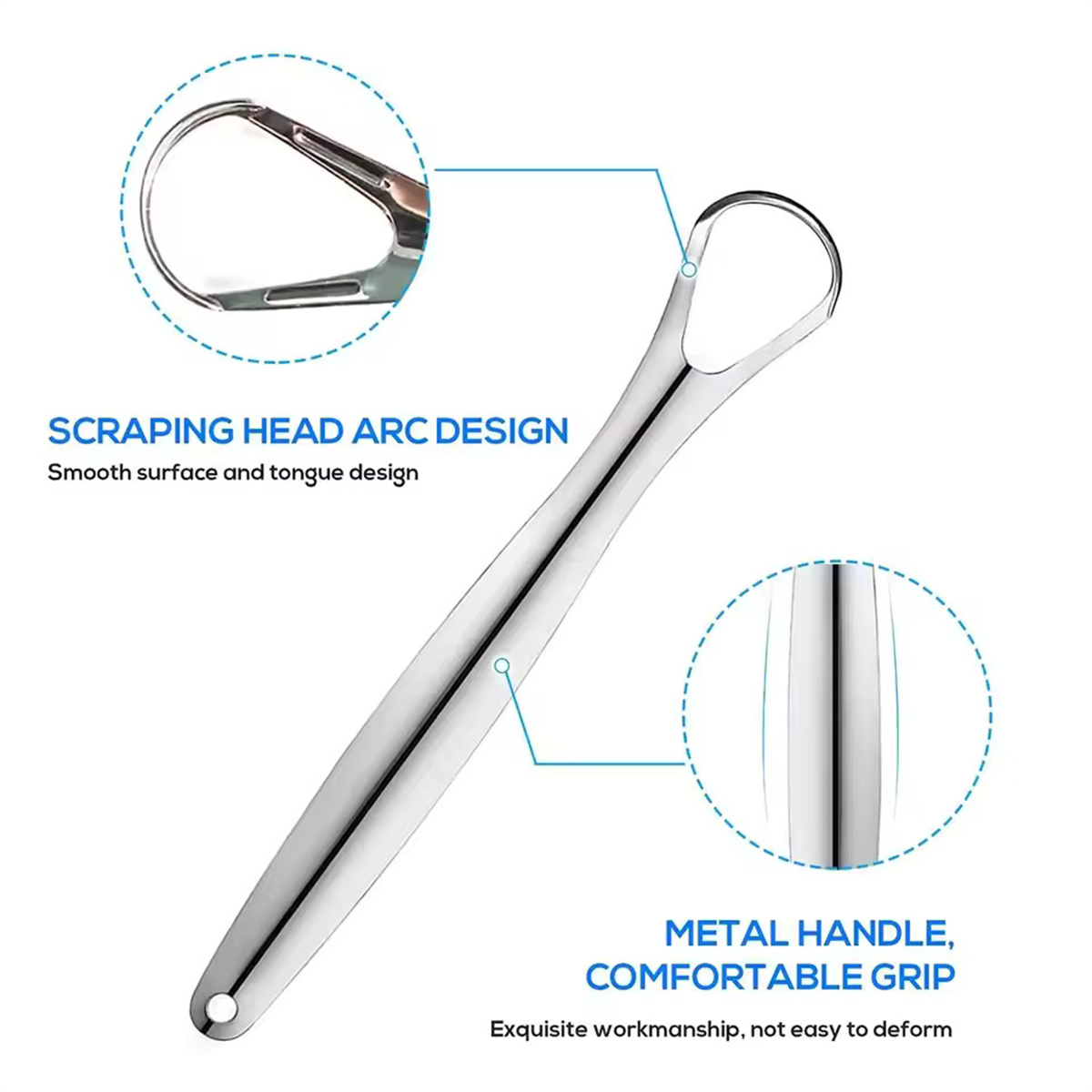 1/2/3Pcs Stainless Steel Tongu - Tongue Scraper Metal 评论和价格