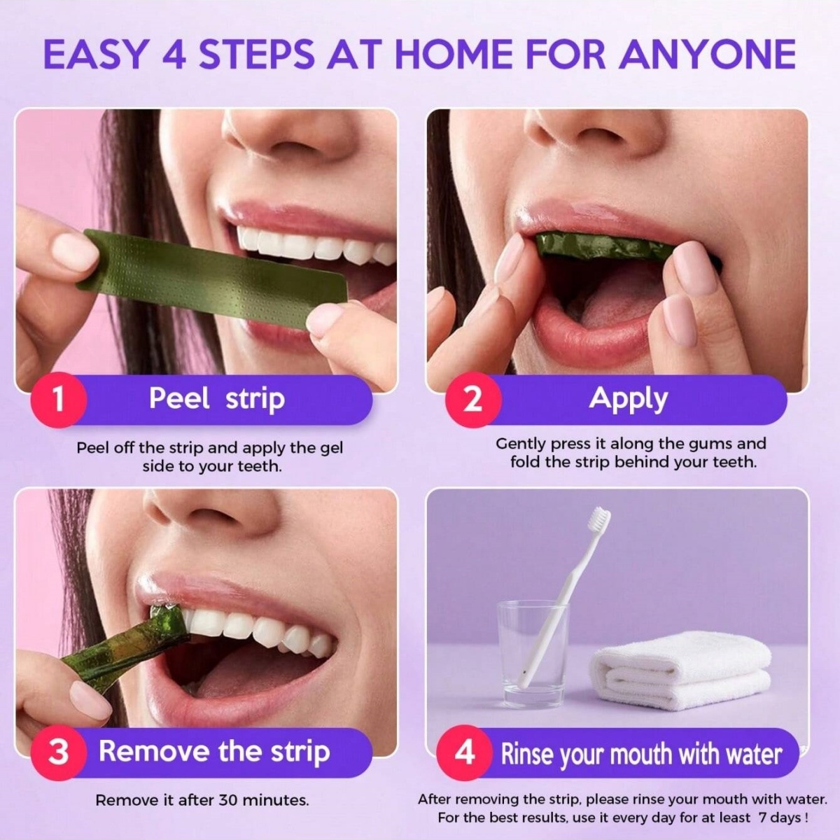 Deluxe Whitening Teeth Sticker - Teeth Whitening Essence 评论和价格