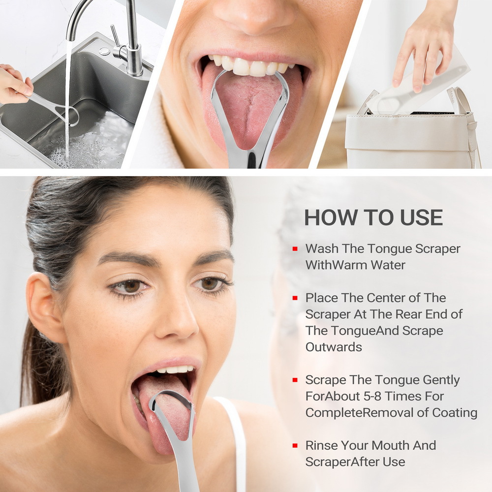 1-20pc Tongue Scraper, Stainle - Tongue Scraper Metal 评论和价格