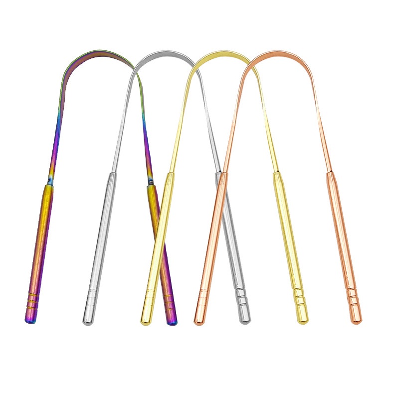 4Colors Stainless Steel Tongue - Tongue Scraper Metal 评论和价格