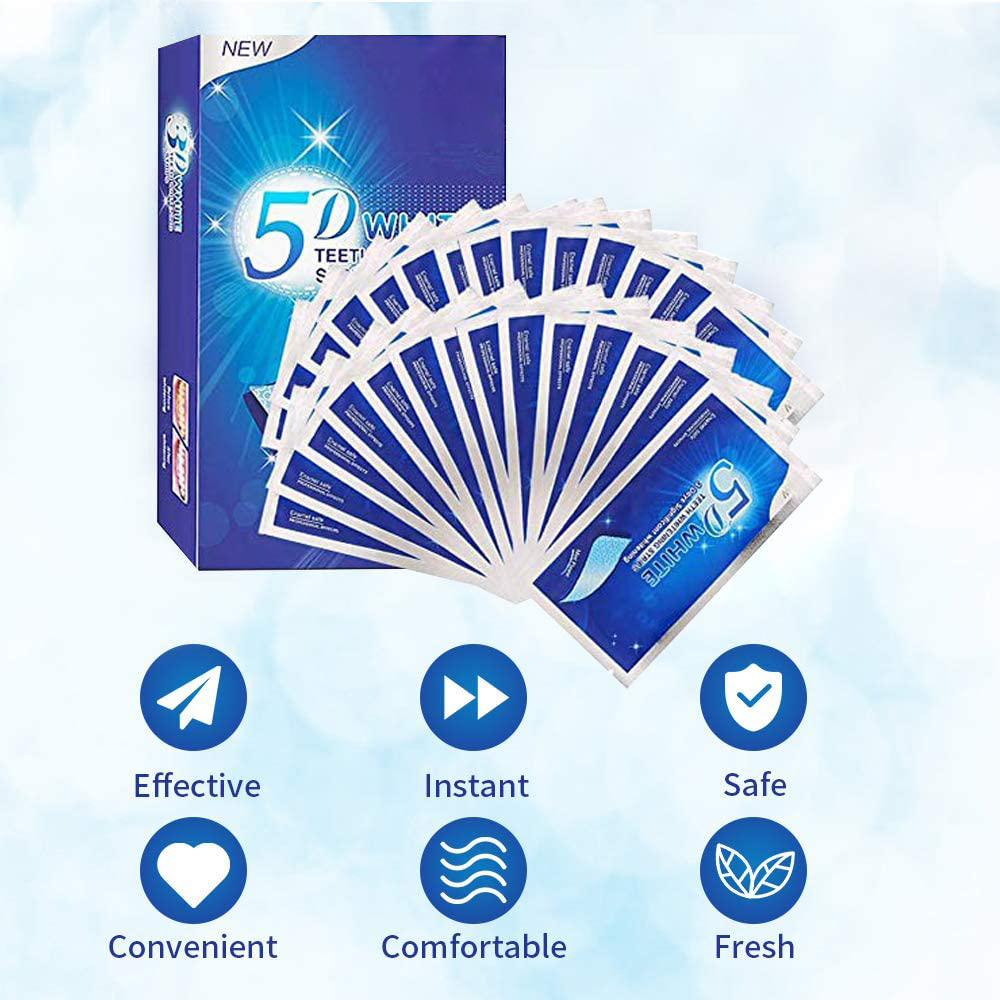 5D White Teeth Whitening Strip - Teeth Whitening Essence 评论和价格