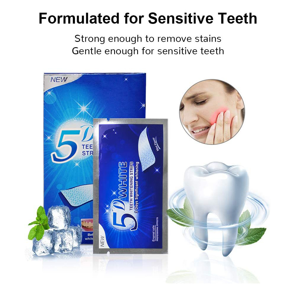 5D White Teeth Whitening Strip - Teeth Whitening Essence 评论和价格