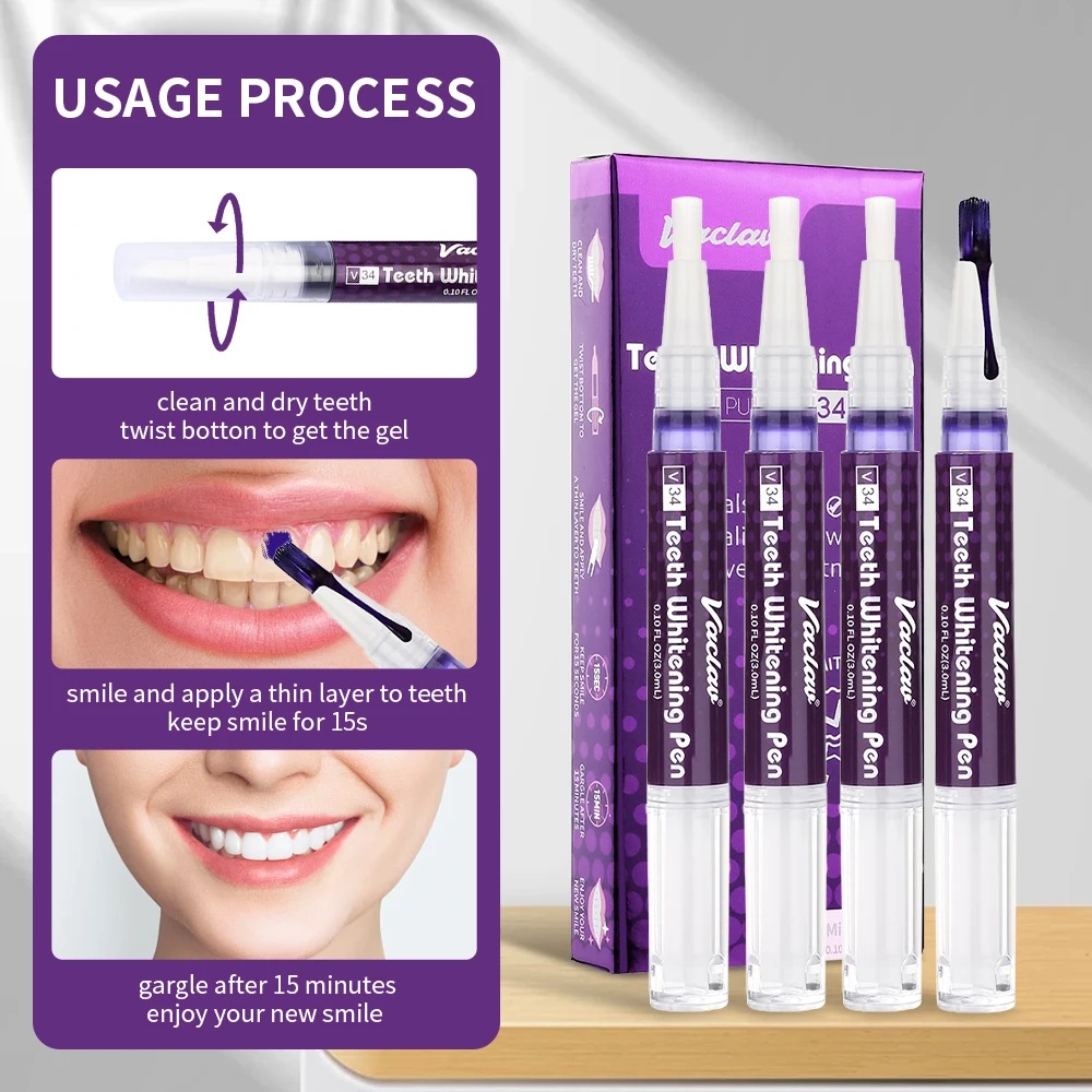 Vaclav V34 Purple Teeth Whiten - Teeth Whitening Essence 评论和价格