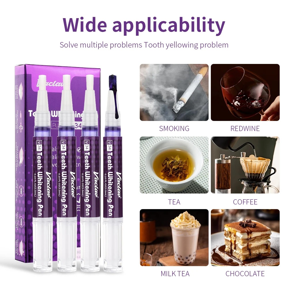 Vaclav V34 Purple Teeth Whiten - Teeth Whitening Essence 评论和价格